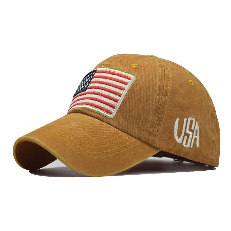 Wholesale American Flag Cotton Hat Baseball Cap ACC-HT-QiNiao008