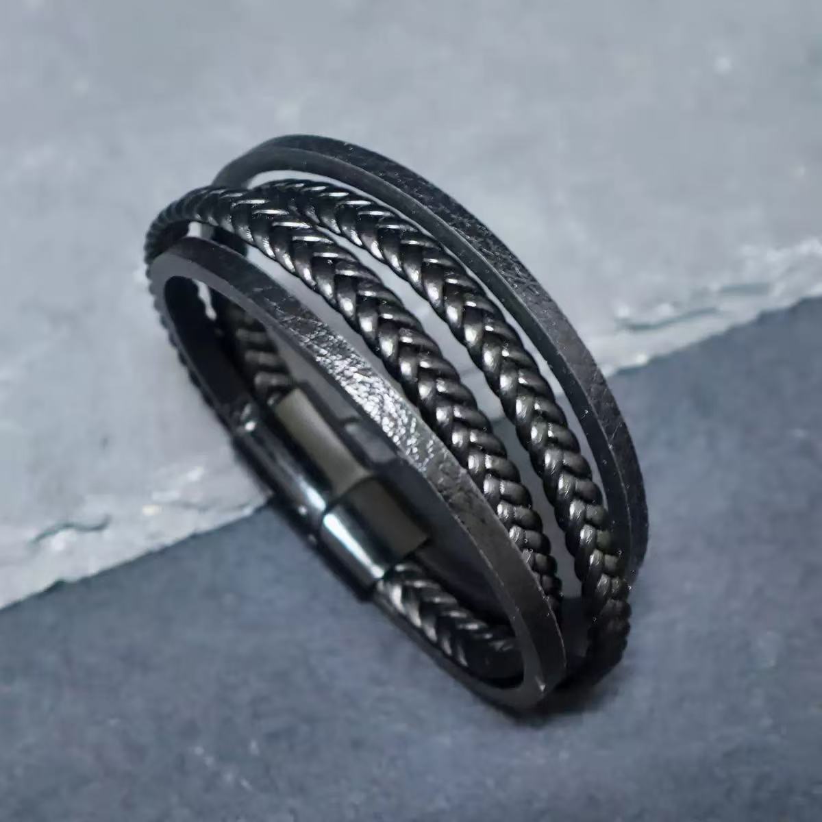 Wholesale Stylish Tree of Life Anchor Punk Magnetic Clasp Bracelet Unisex Fashion Accessory Boutique Gift