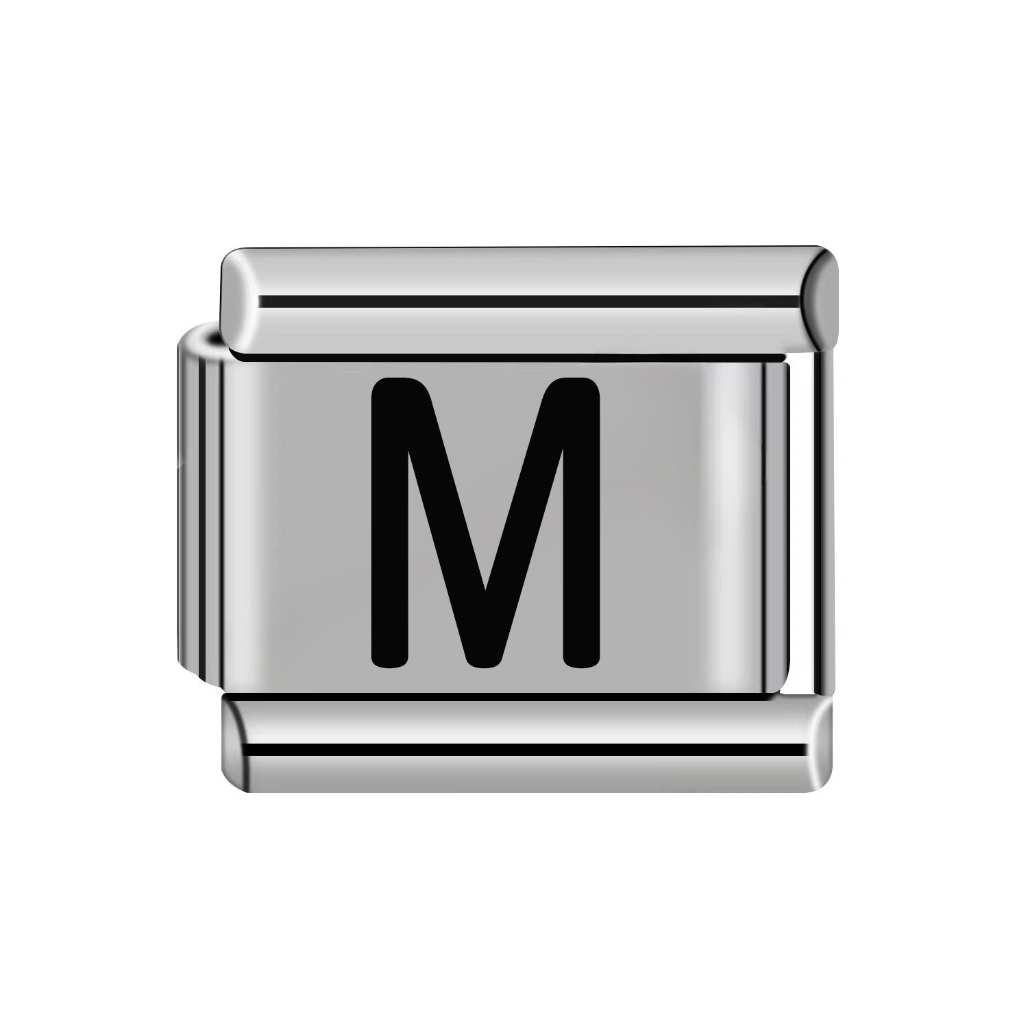 Wholesale 10pcs Italian Charm Bracelet 9mm DIY Splicing Removable Stainless Steel Letter Composable Bracelet ACC-BT-XY051