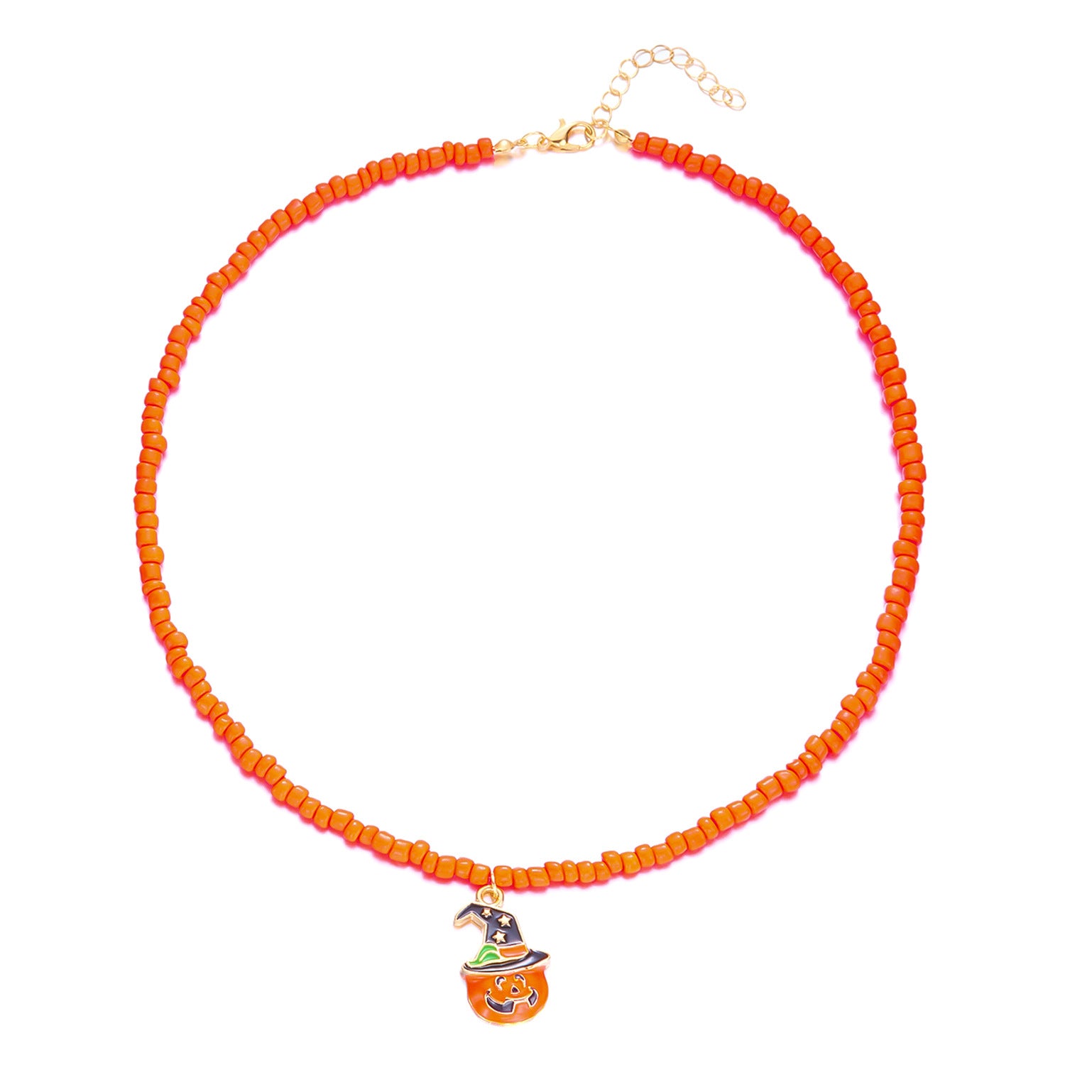 Wholesale Halloween Jewelry Pumpkin Ghost Pendant Necklace