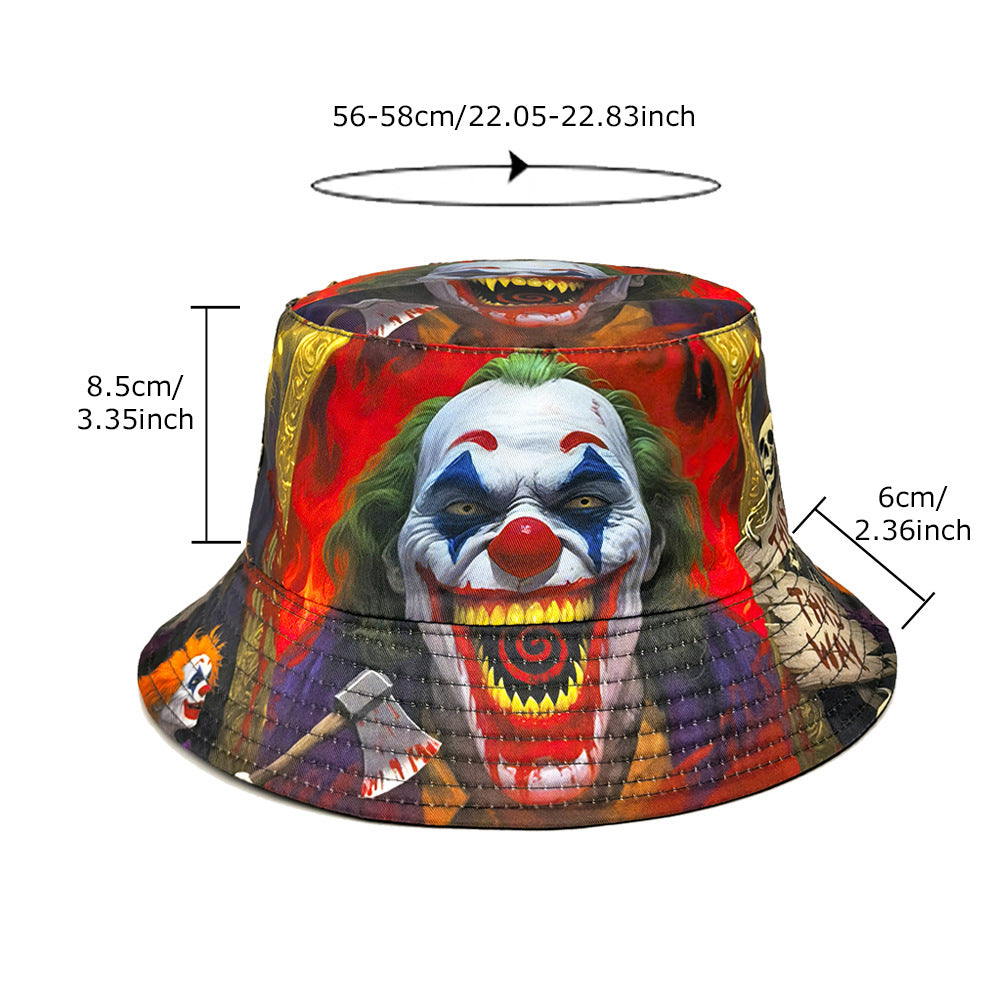 Wholesale  skull Double sided Bucket Hat
