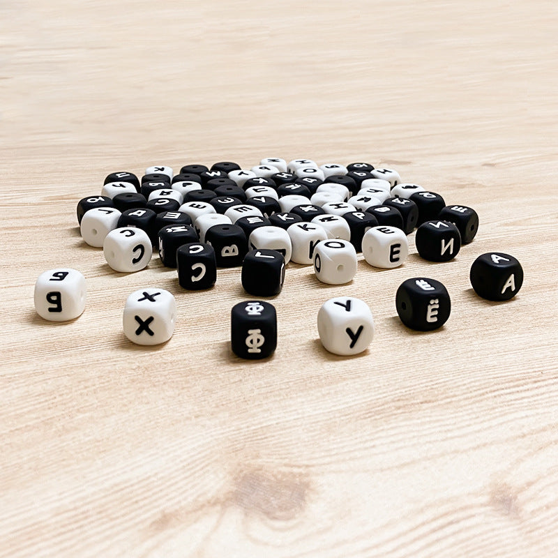 Wholesale of 100PCS/random Silicone Russian Mother Beads ACC-BDS-WDX004