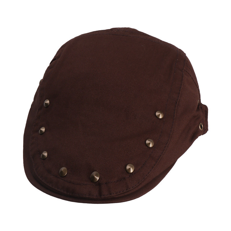 Wholesale Retro rivet hip-hop thin Berets