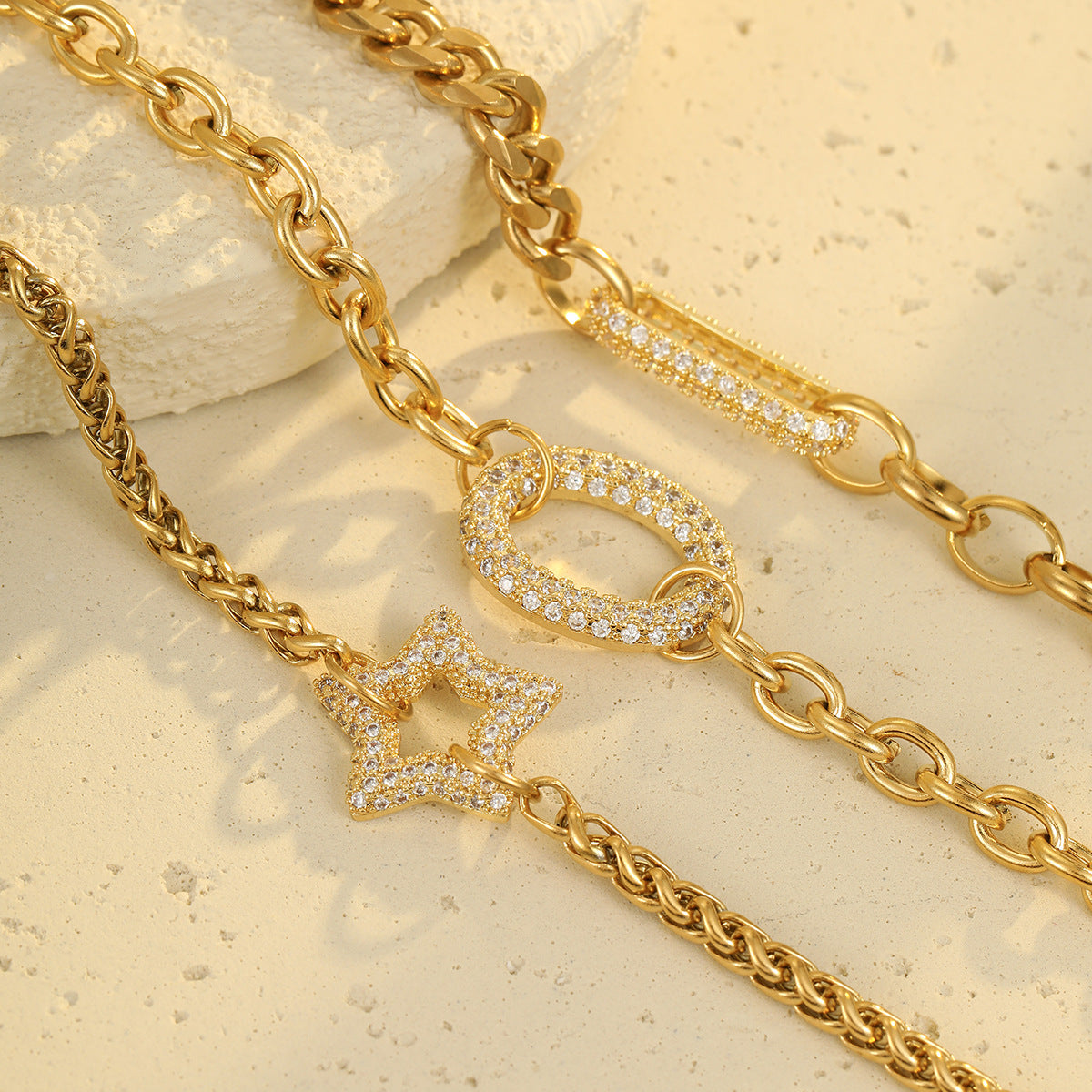 Wholesale Light Luxury Star Bracelet  Stainless Steel Bracelet