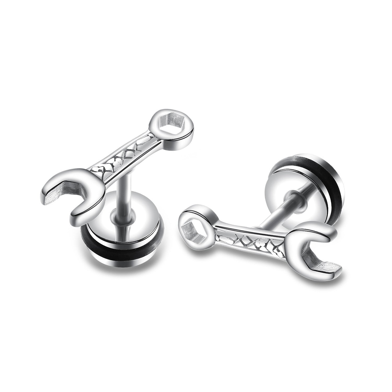 Wholesale s men's fashion  hip hop stainless steel earrings