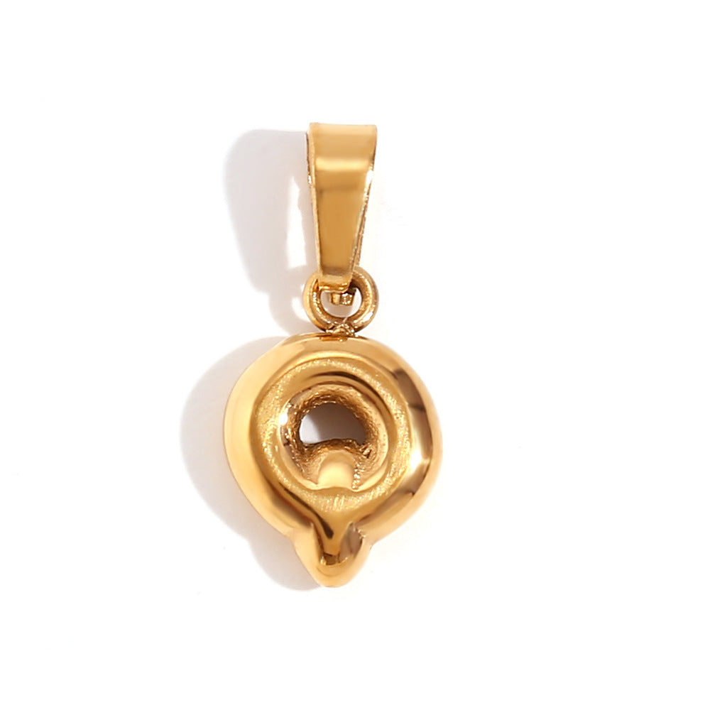 Wholesale English Pendant Stainless Steel Plated with 18K Gold Necklace Accessory ACC-NE-DingRan004