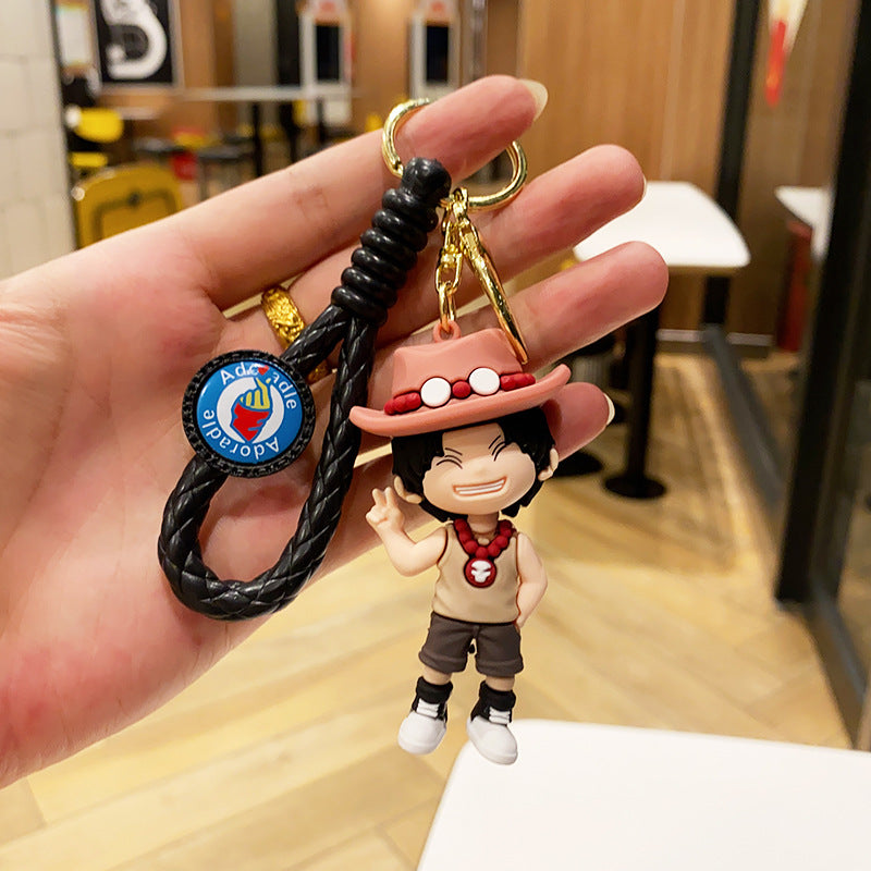 Wholesale Cartoon Anime PVC Soft Glue Keychain Cute Keychain ACC-KC-ErLu018