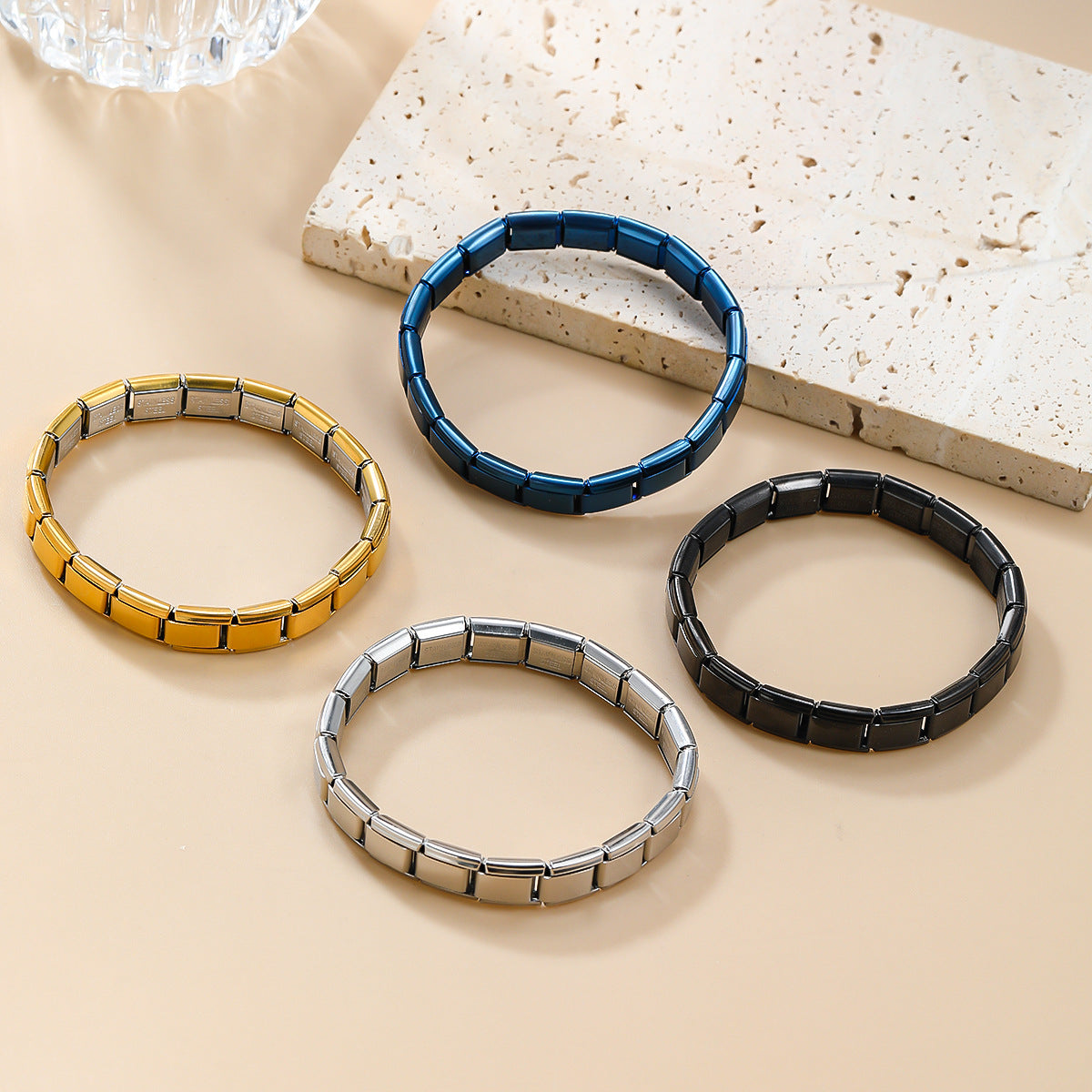 Wholesale Italian Charm Bracelet Titanium Steel Bracelet 9mm DIY Pattern Free Splicing Detachable Composable Bracelet ACC-BT-JL005