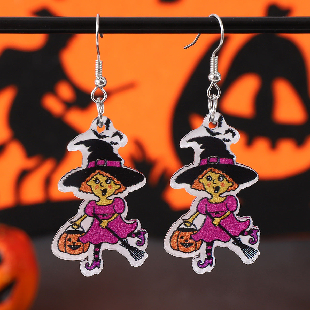Wholesale  Ghost Pumpkin Distinctive Acrylic Earrings