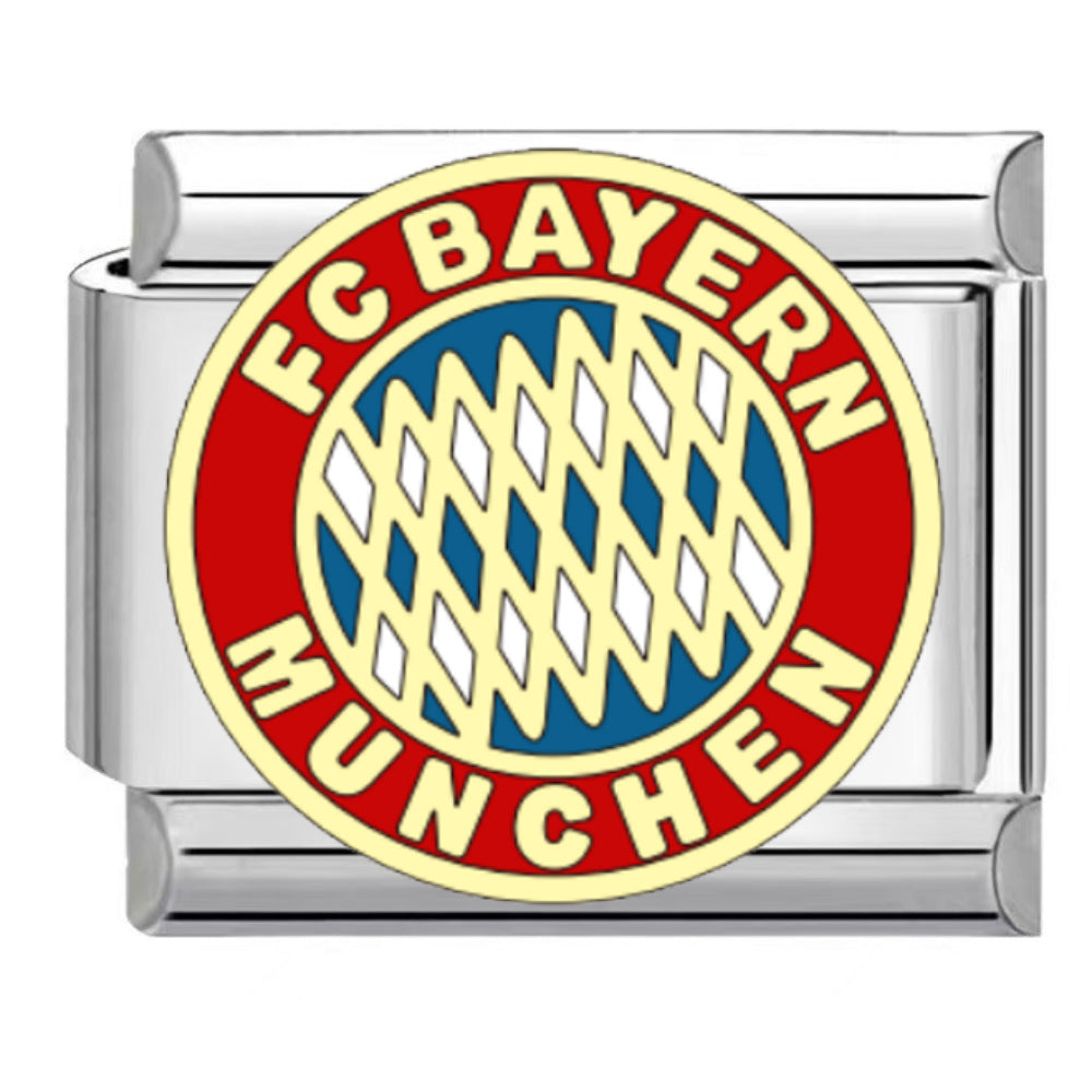 Wholesale Titanium Steel DIY Italian Charm Bracelet With Football Club Pattern Modular Accessory For Gift And Resale