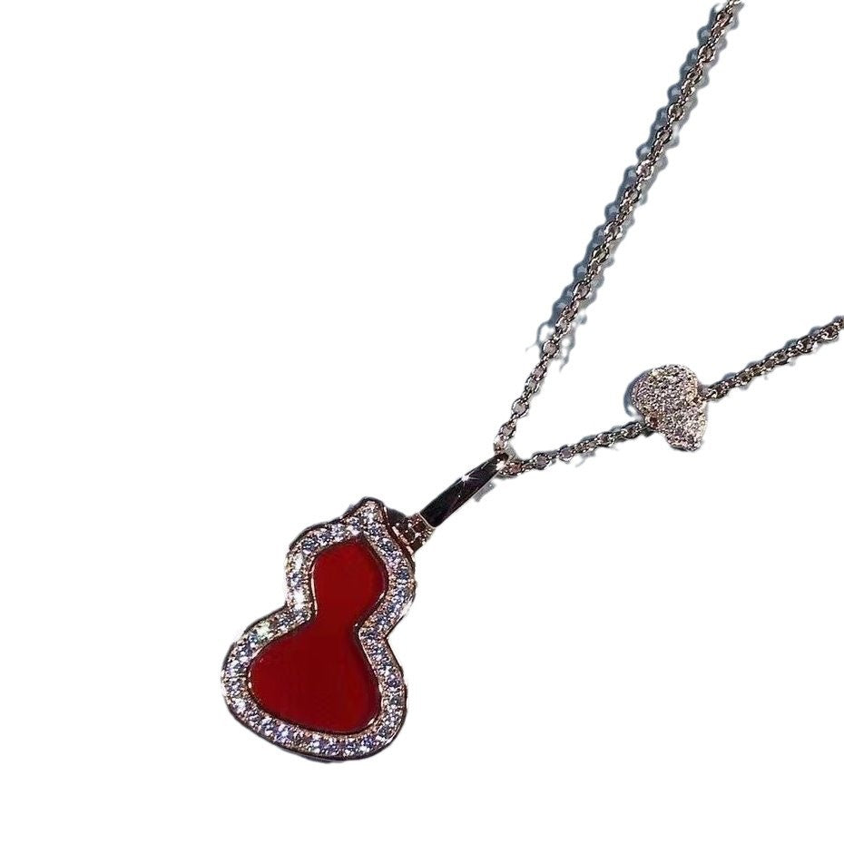 Wholesale Gold Kylin Gourd Diamond Necklace