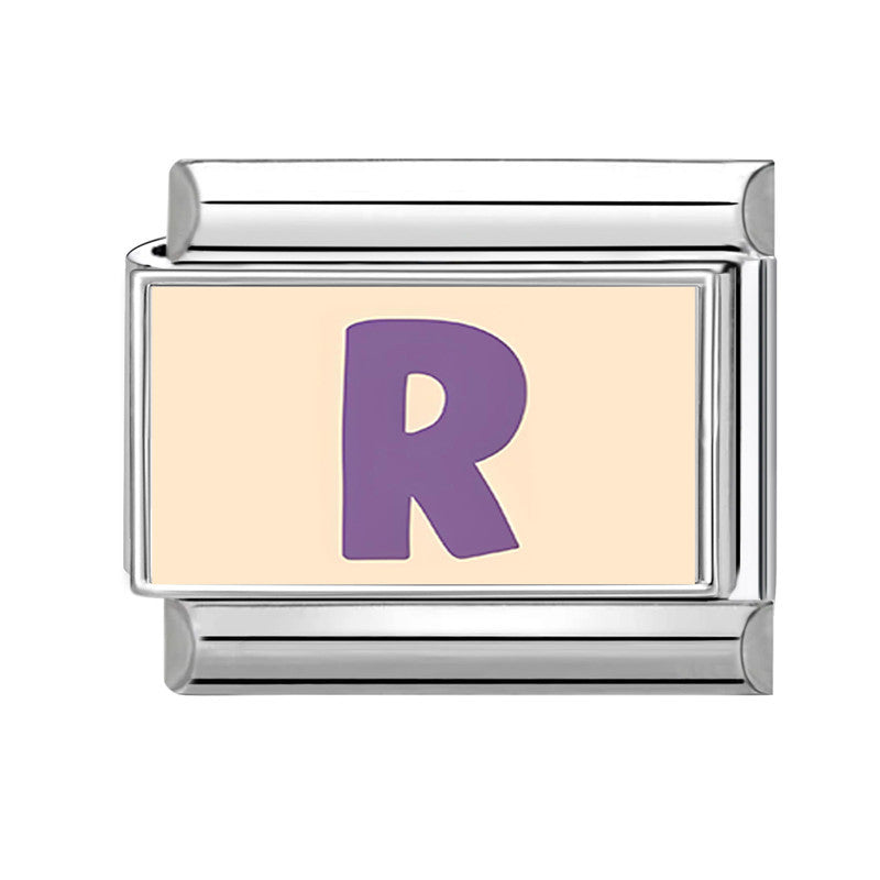 Wholesale 9mm Italian Charm Starter Bracelets DIY Letter Series Stainless Steel Composable Bracelet