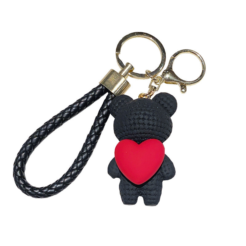 Wholesale Cartoon Love Bear Resin Keychain Creative Keychain ACC-KC-XinShu004