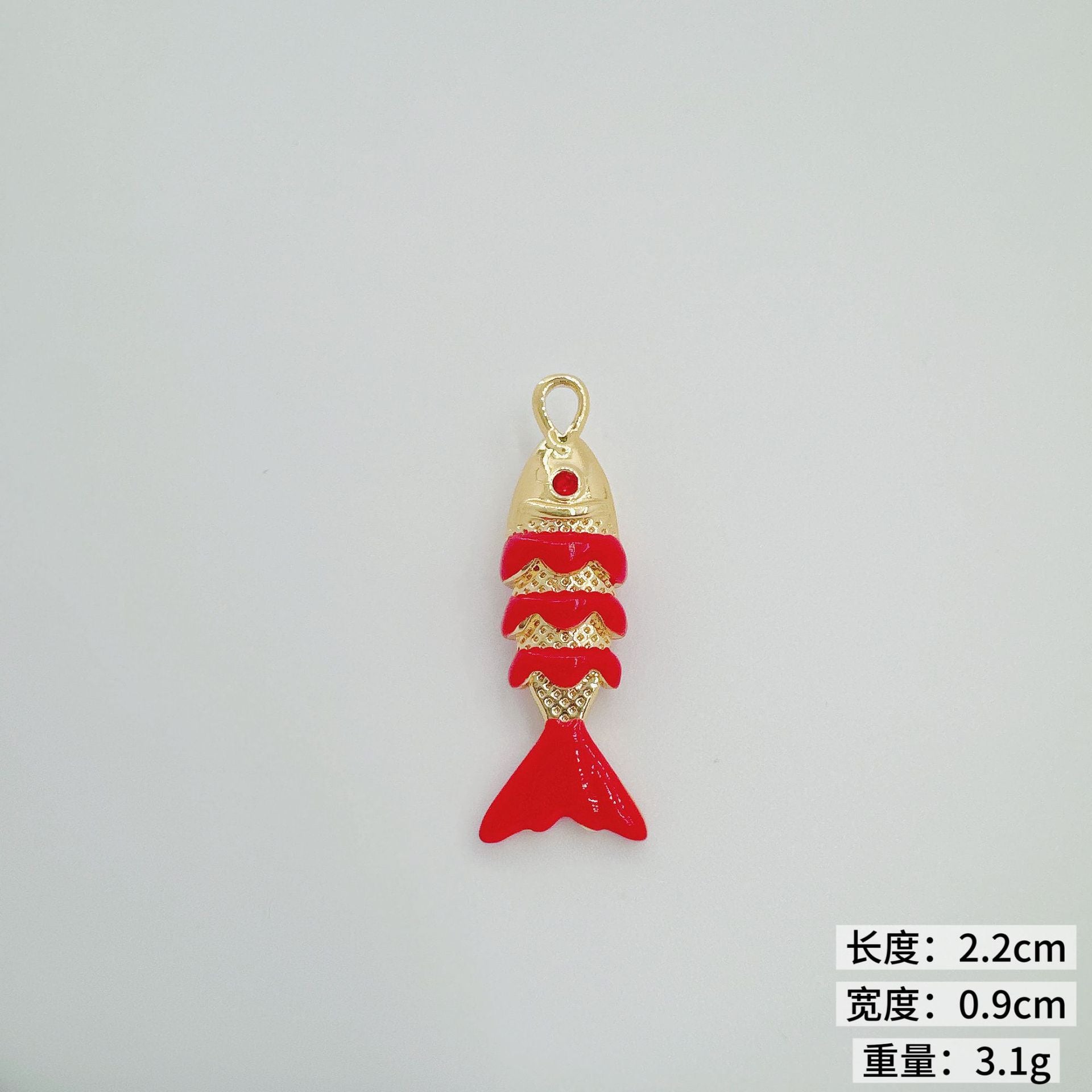 Wholesale Colorful Koi Carp Copper Gold Plated Necklace Fashion Jewelry Accessory Boutique Resale