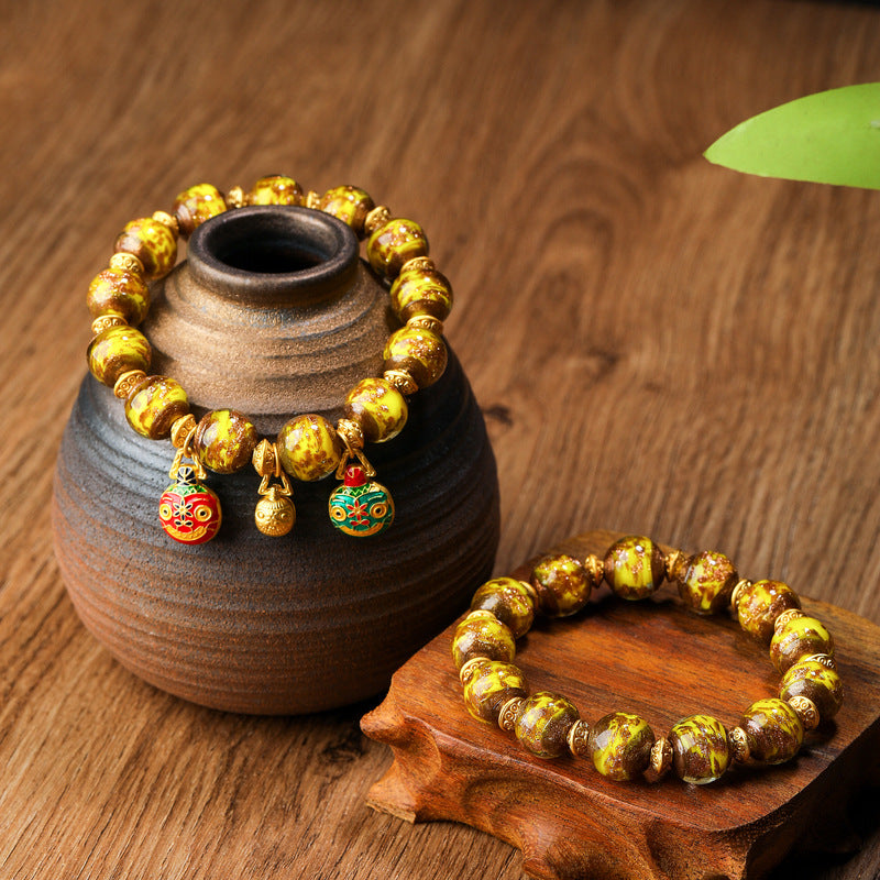 Wholesale gold sand glass bracelet