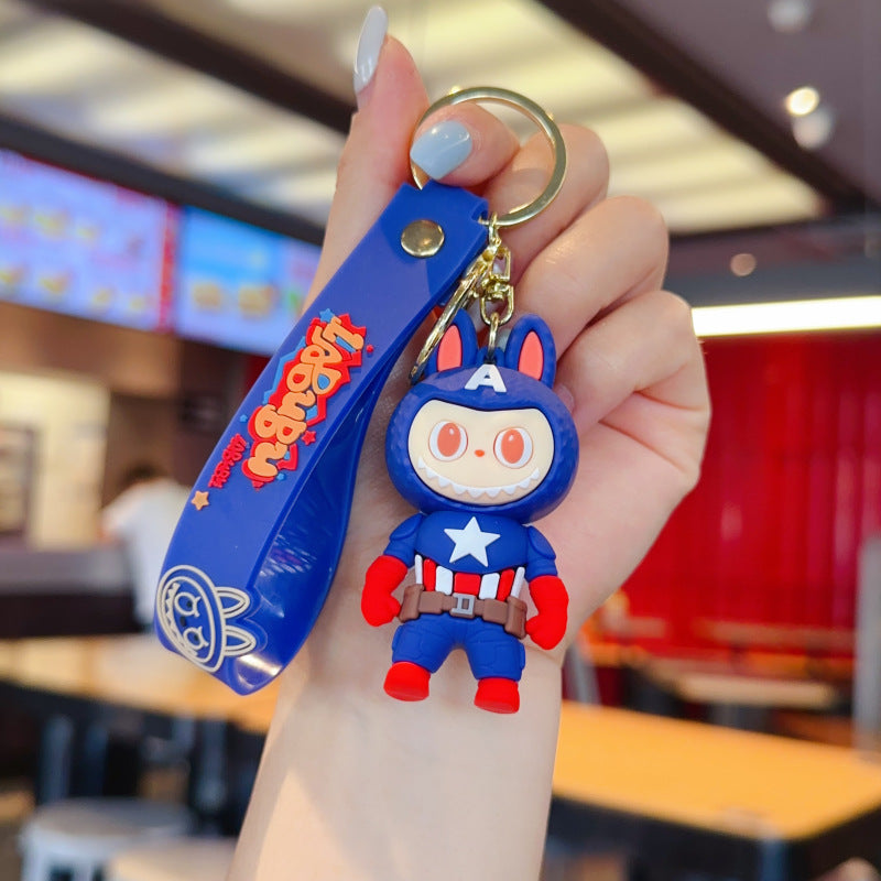 Wholesale Cute cartoon silicone keychain