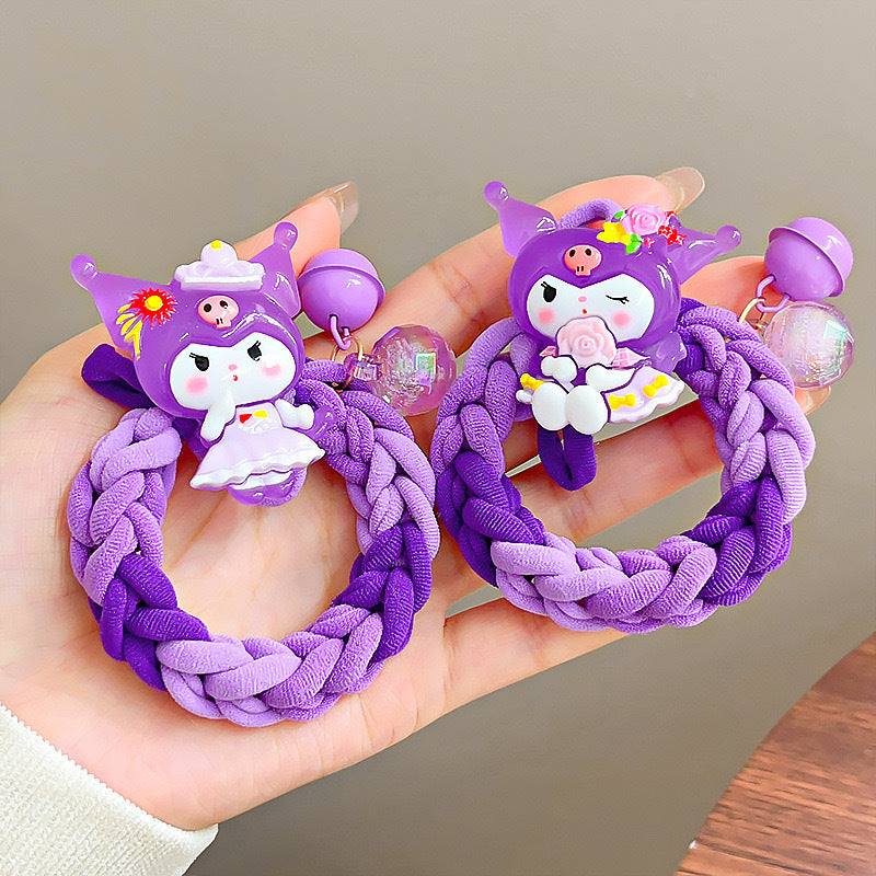 Wholesale 10pcs Cartoon Cute PVC Hair Rope Hair Scrunchies ACCVIP-HS-Huidi003