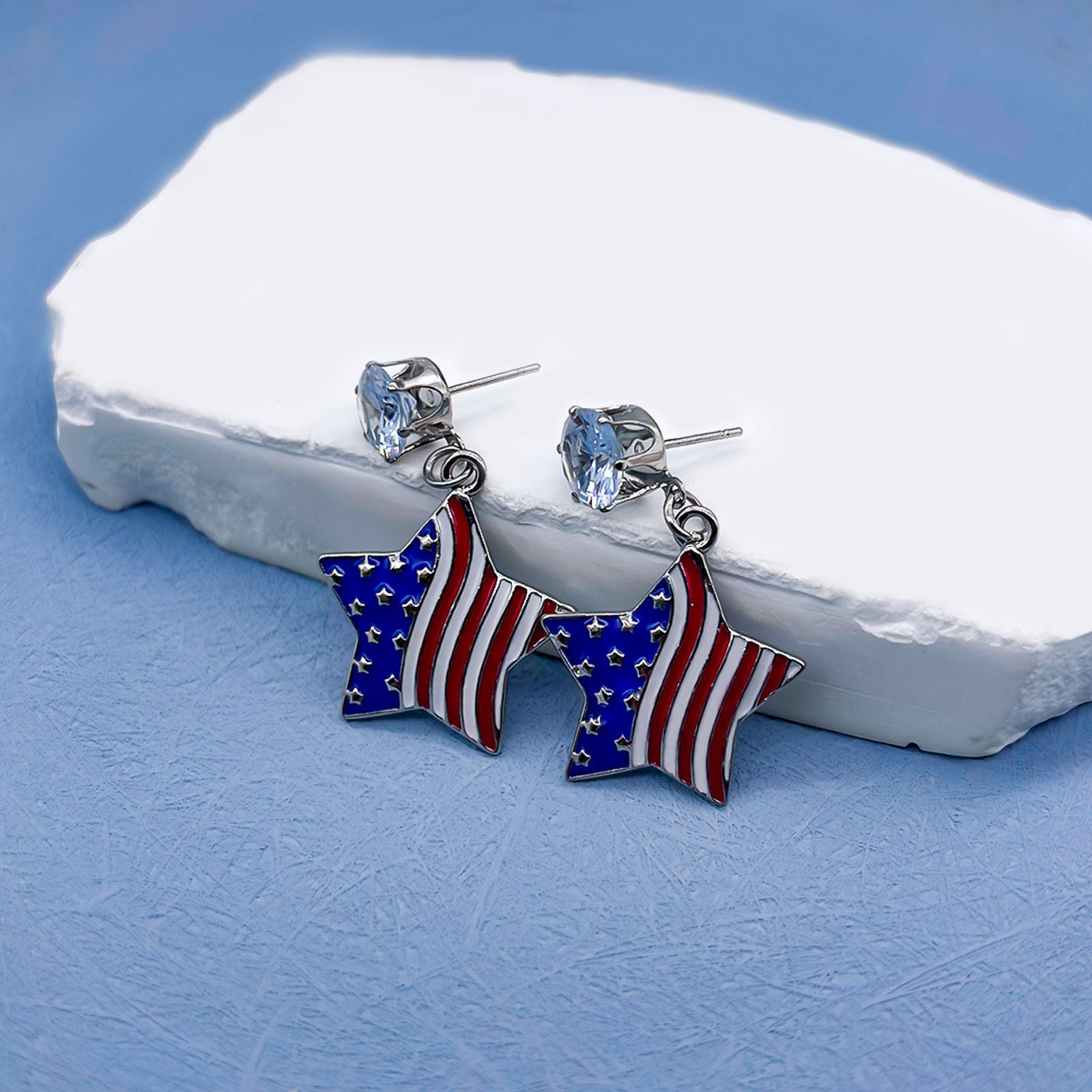 Wholesale Several Zinc Alloy Long Earrings for Independence Day