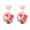 Wholesale  Valentine's Day  Love Acrylic  Rose Earrings