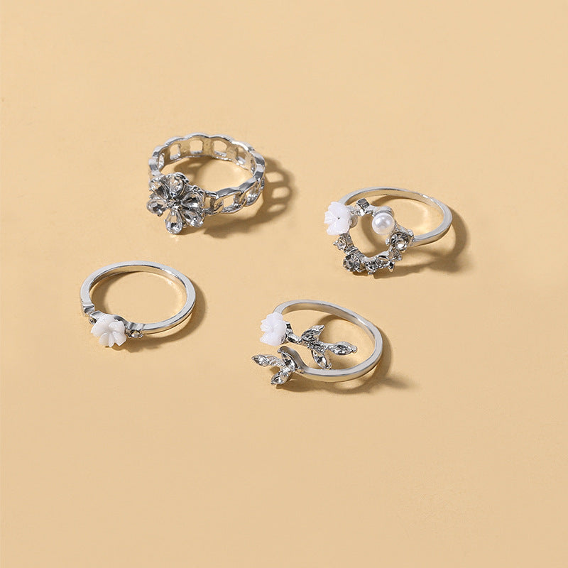 Wholesale  diamond flower ring