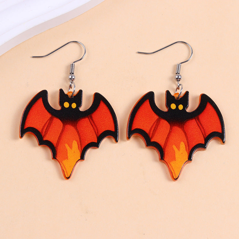 Wholesale Halloween Series Acrylic Earrings Cartoon Spider Personalized Earrings