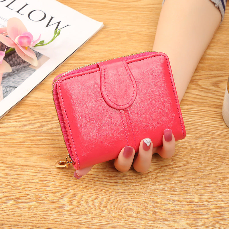 Wholesale  Short Card Bag Soft Leather Wallet