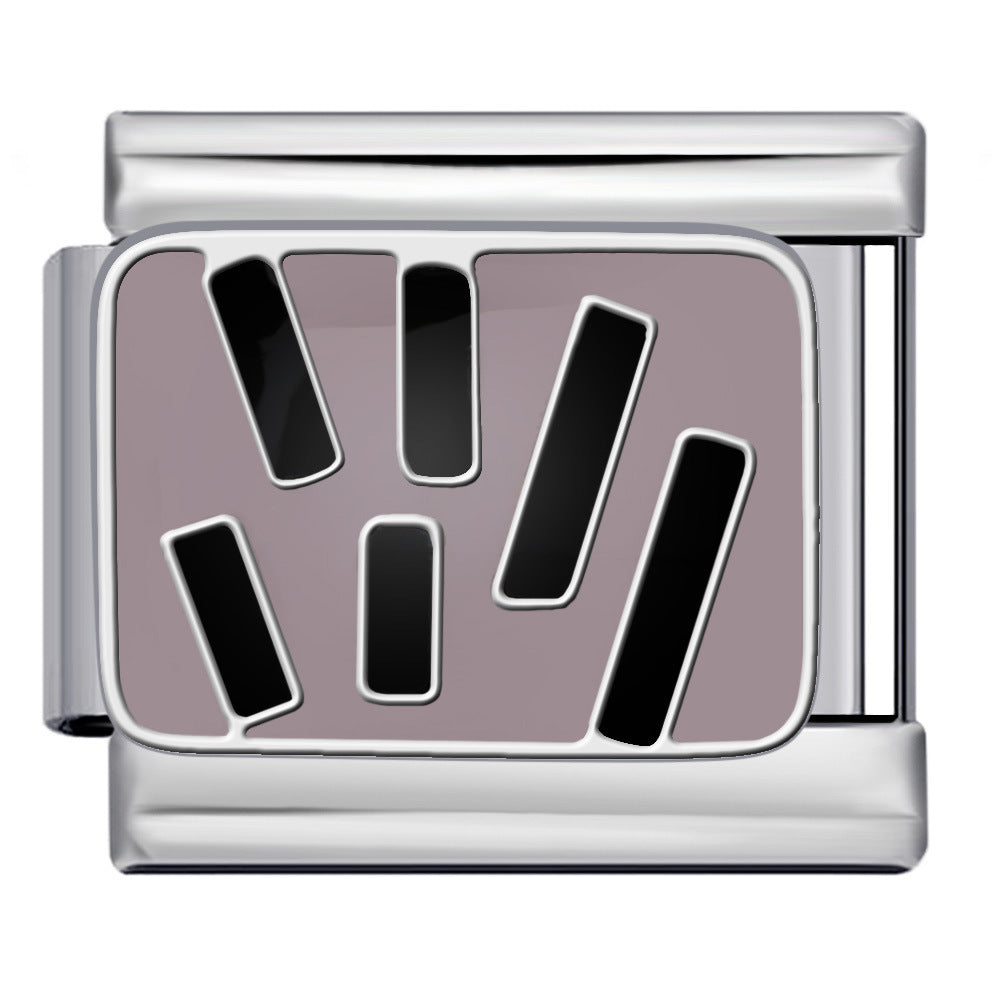 Wholesale  Italian modularminimalist pattern  stainless steel DIY bracelet