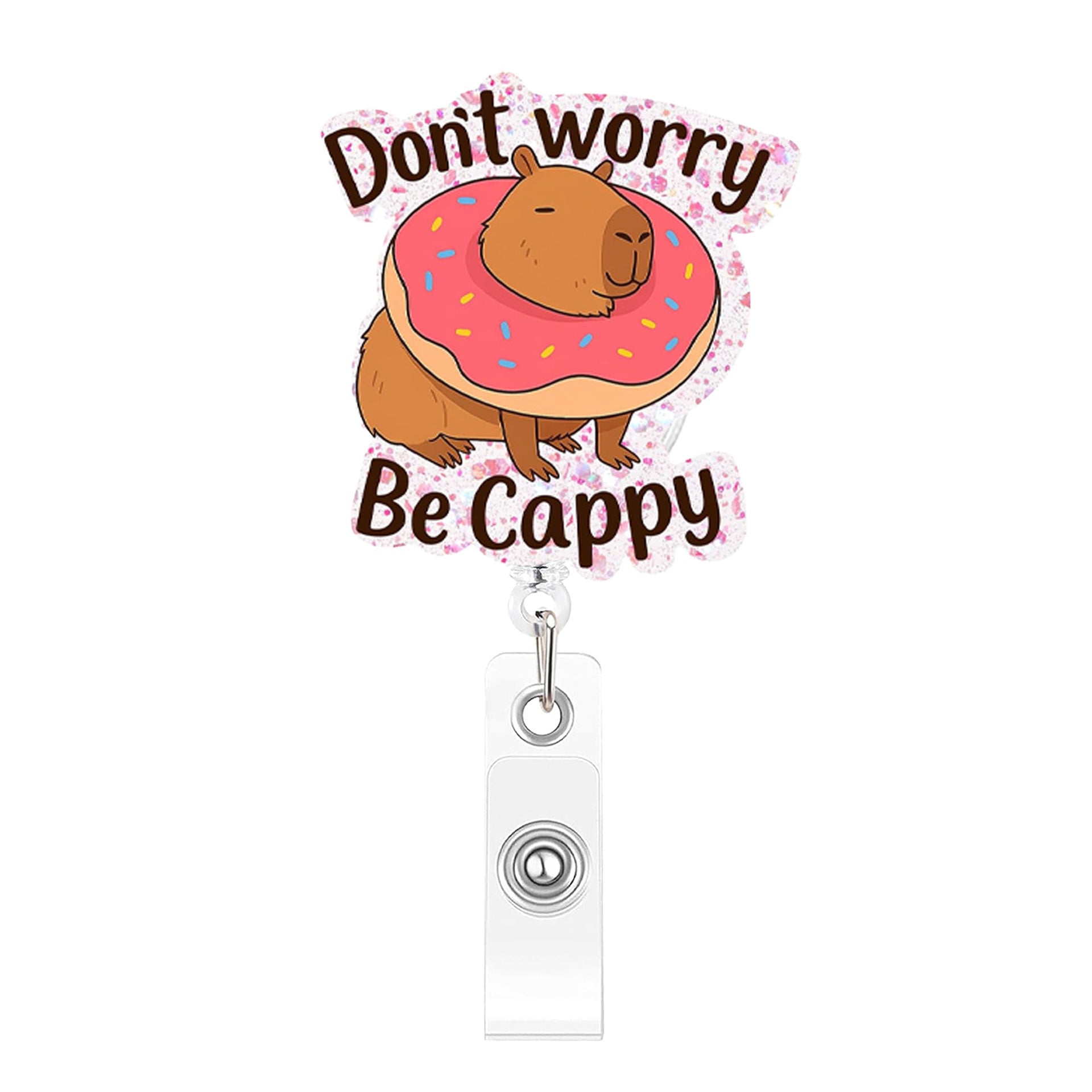 Wholesale Plastic Cartoon Animal Retractable Badge Holder Fun ID Card Holder Easy-Pull Buckle Fashion Accessory for Resale