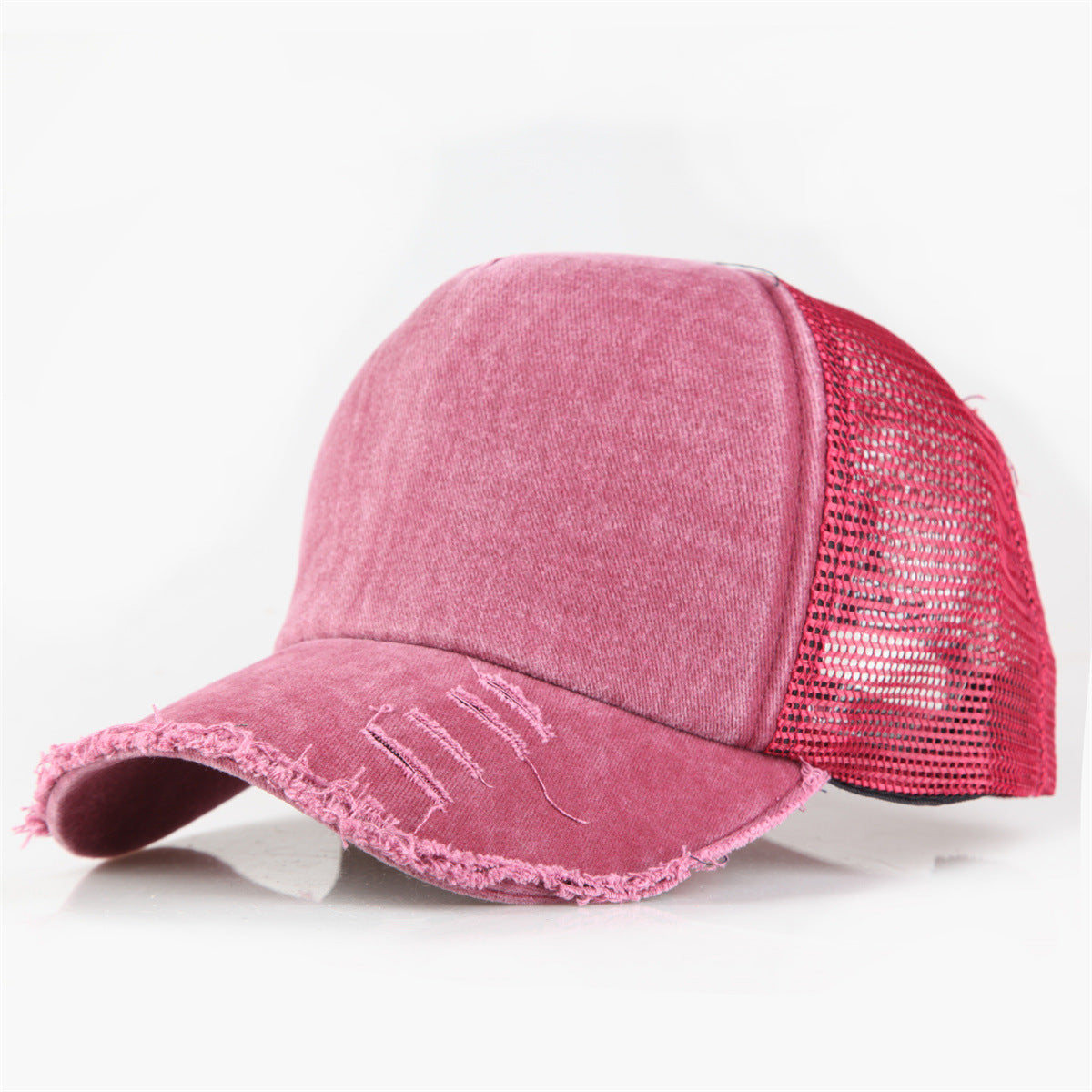Wholesale  Five Pieces Washed Solid Color Light Plate Baseball Cap
