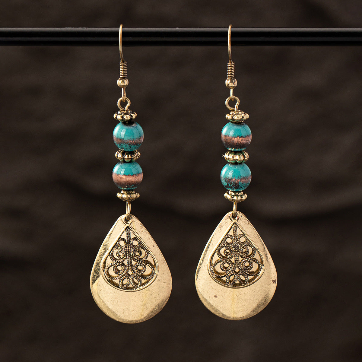 Wholesale  Retro Western Turquoise Earrings