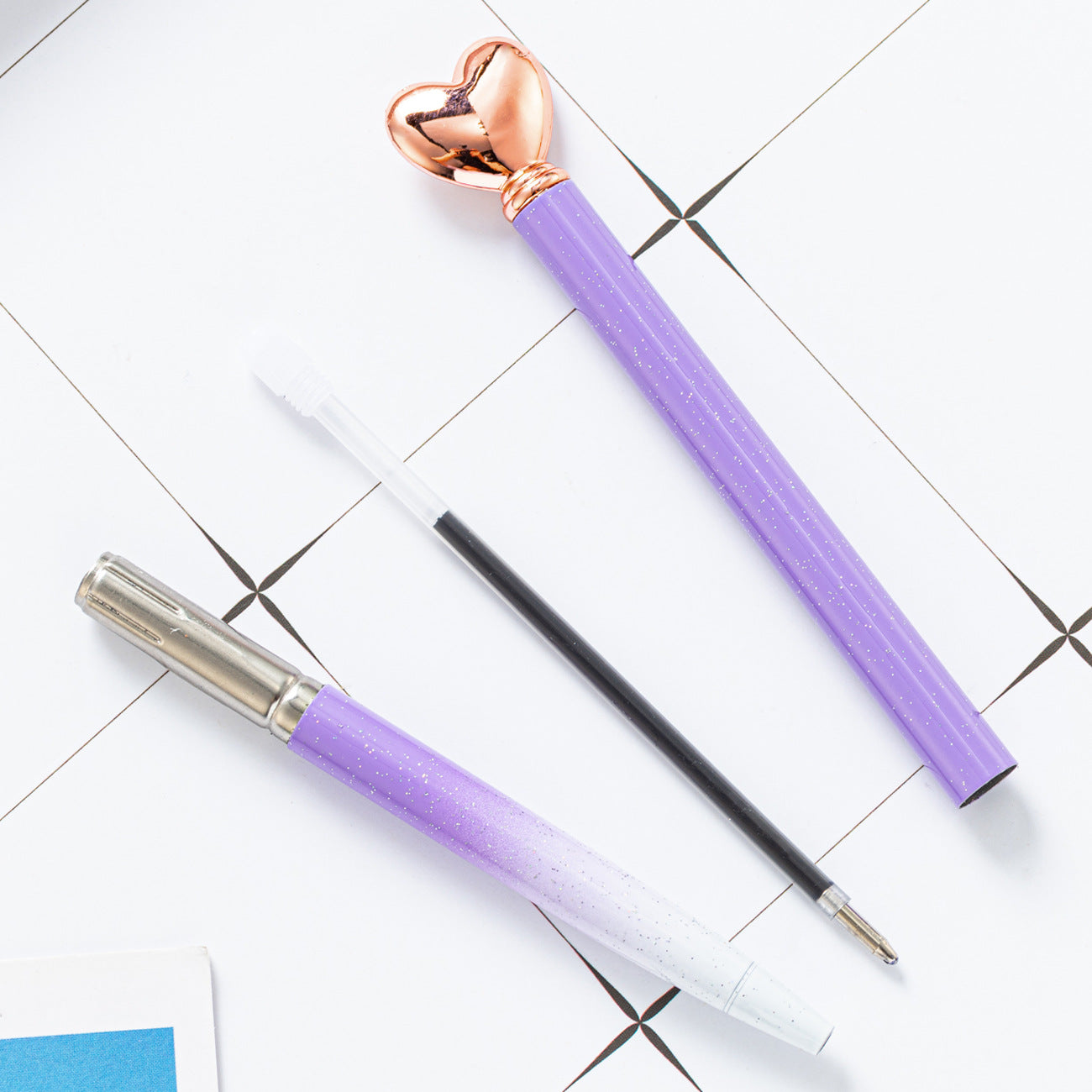 Wholesale Love Shape Ballpoint Pen Metal Pen ACC-PN-HuaHao017