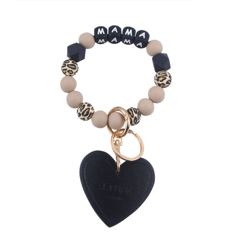 Wholesale Love Leather Wrist Silicone Keychain ACC-KC-GuangTian013