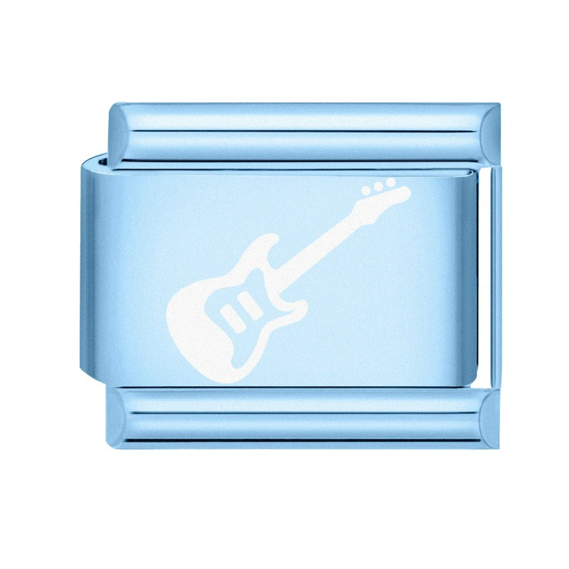 Wholesale 9mm Italian Charm Starter Bracelets DIY square Single Section Creative Stainless Steel Composable Bracelet