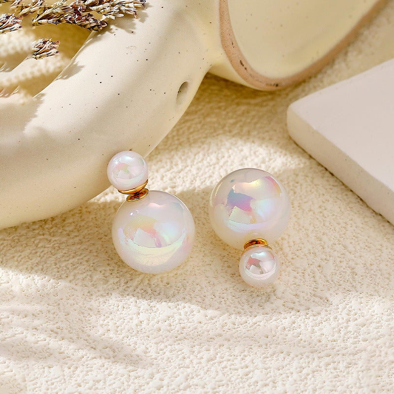 Wholesale Pearl Butterfly Combination Gold Earrings ACC-ES-RuLong001