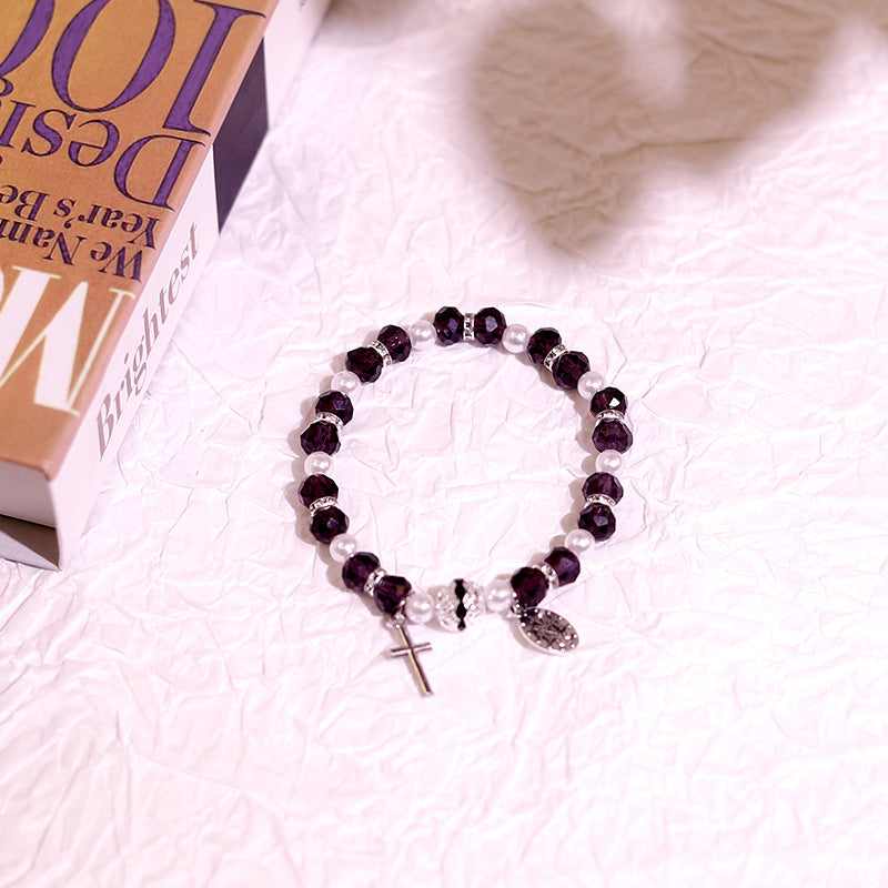 Wholesale Volcanic Stone Bracelet Tiger Eye Obsidian Beaded Handwoven Bracelet ACC-BT-Ruyue001