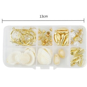 Wholesale European and American Cross-border Bohemian Ins Marine Jewelry Pearl Shell Earrings Alloy Natural Summer Shell Earrings