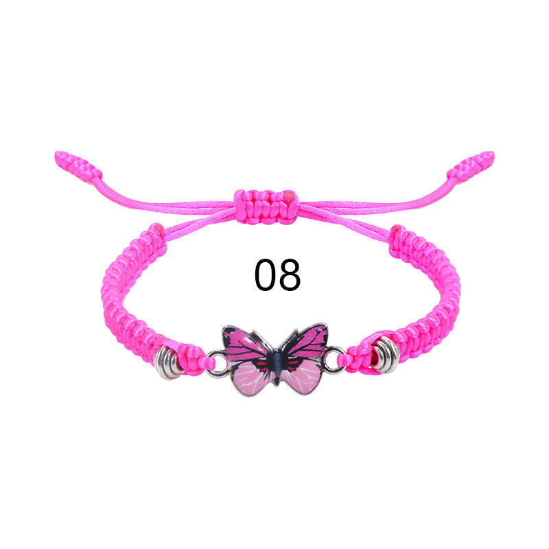 Wholesale  butterfly woven  Valentine's Day bracelet