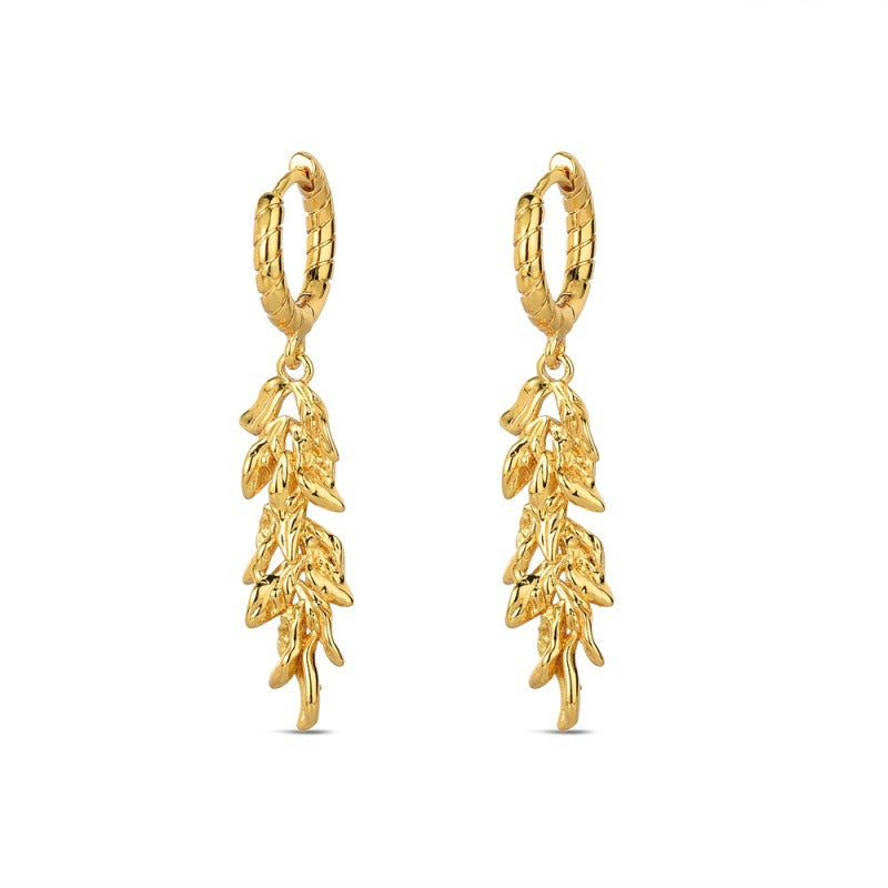 Wholesale Irregular Leaf Earrings ACC-ES-ChuangYi005