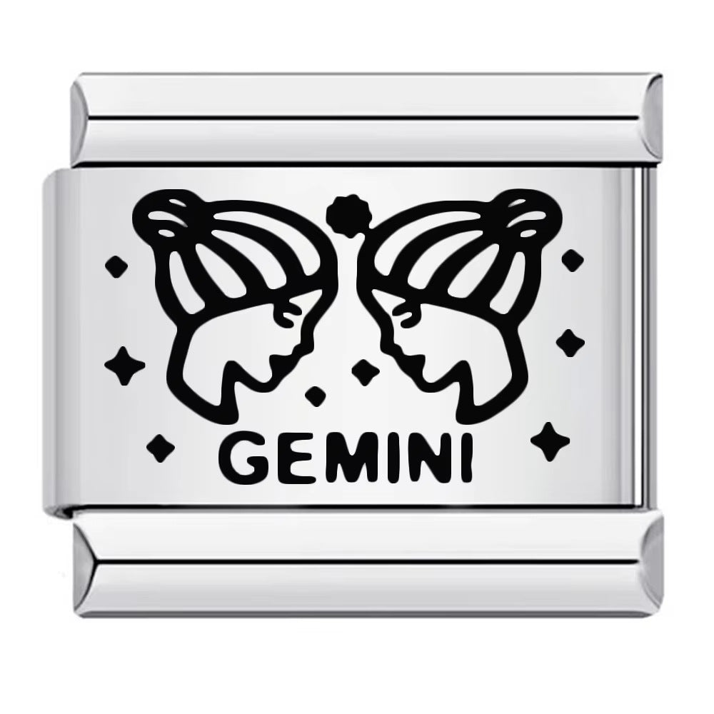 Wholesale Zodiac Element Stainless Steel Modular Bracelet DIY Jewelry Accessory