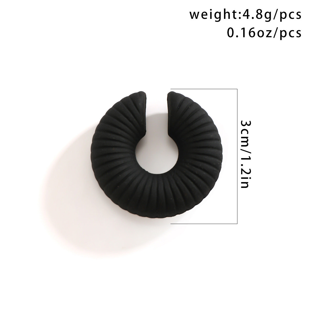 Wholesale Colorful Metal Thread Stripe Non-Piercing Ear Clip Earrings