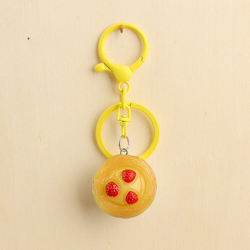 Wholesale Chocolate Egg Tart Keychain