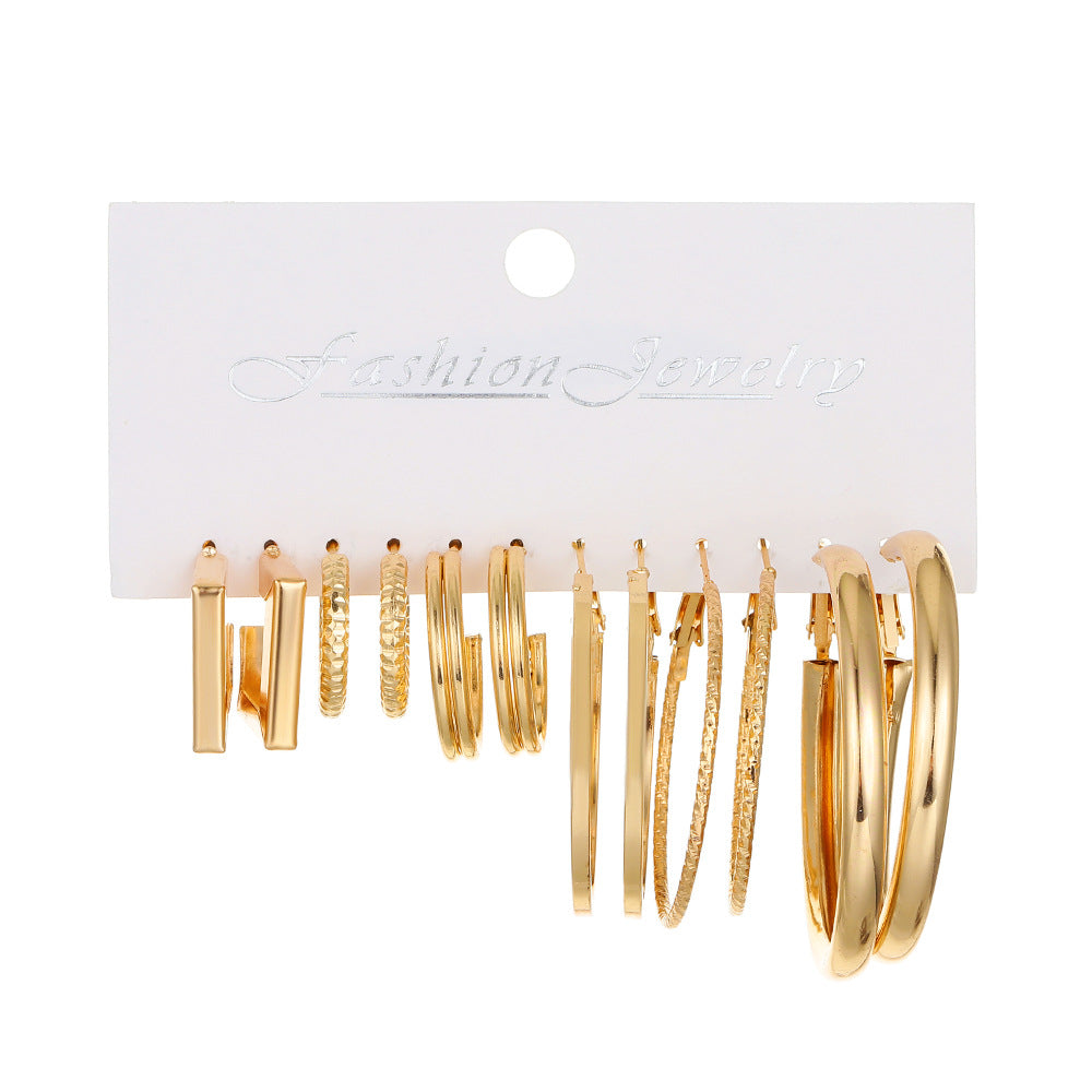 Wholesale Bow Diamond Geometric Earrings Set ACC-ES-MY032