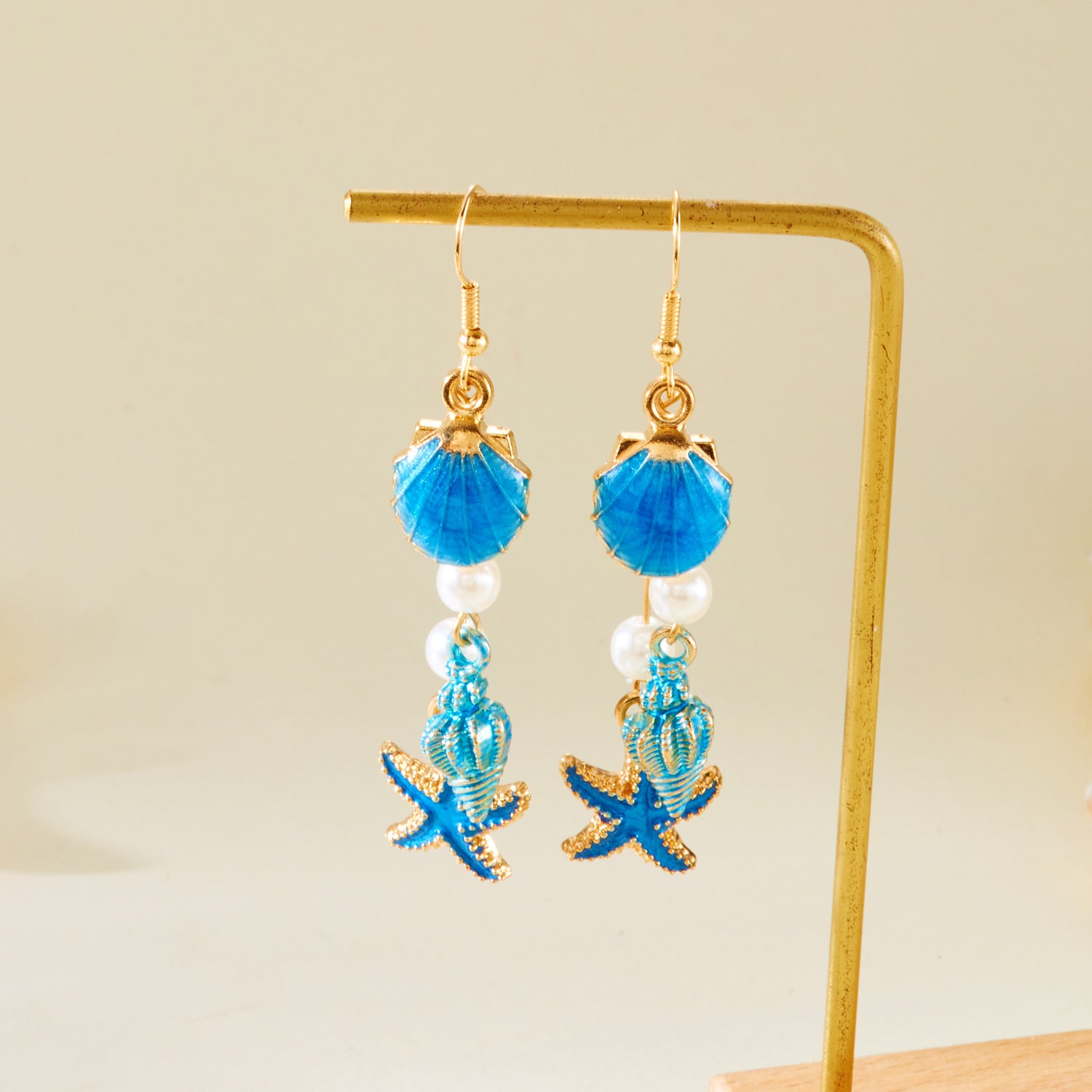 Wholesale Shell Conch Beach Style Bohemian Earrings