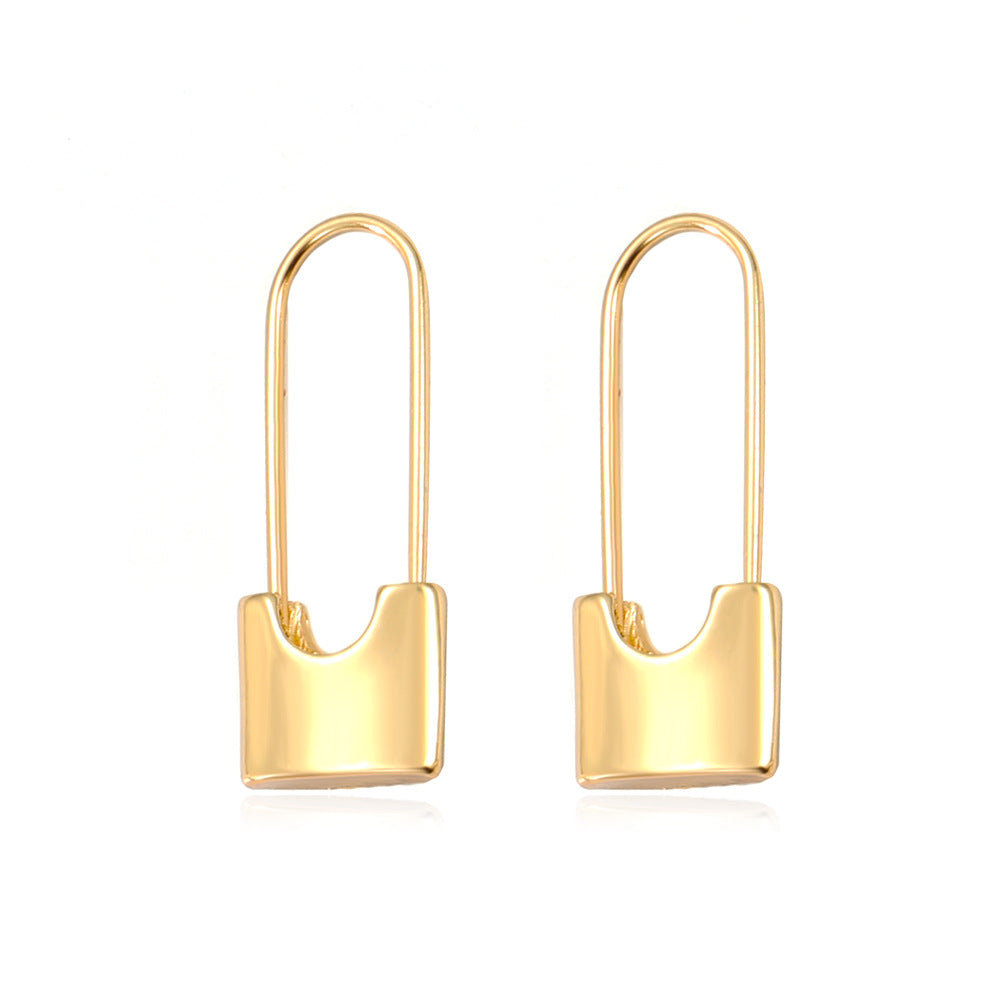 Wholesale Metal Geometric Pin Earrings ACC-ES-QW001