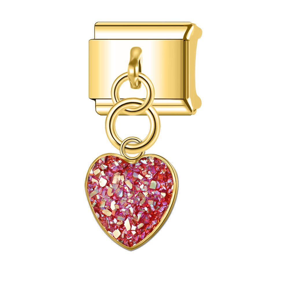 Wholesale Italian Charm Bracelet 9mm DIY Splicing Cute Creative Stainless Steel Composable Bracelet