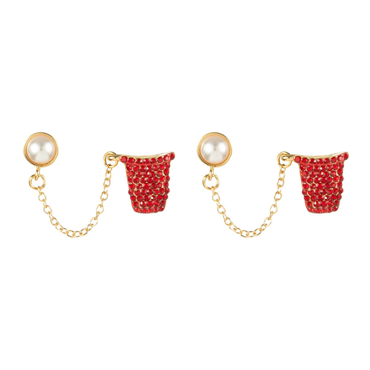 Wholesale Modern Sports Ball Earrings Tennis Soccer Basketball Golf Ping Pong Copper Electroplated Jewelry Accessory Gift
