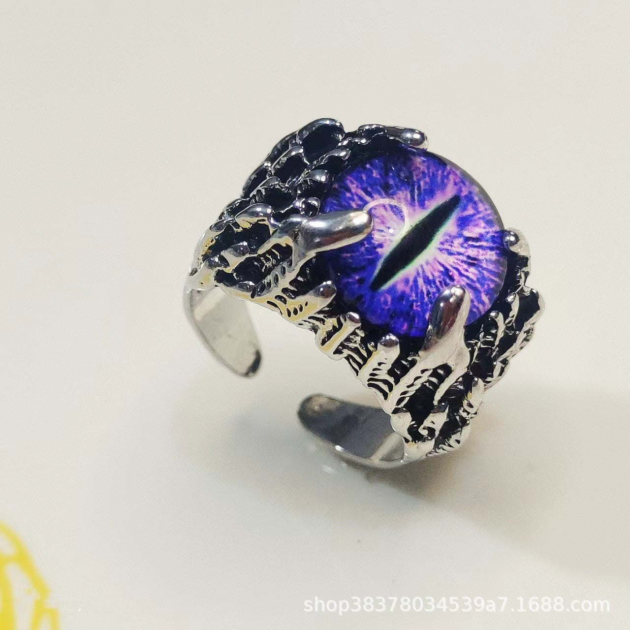Wholesale Fashion Evil Eye Ring Adjustable Zinc Alloy Jewelry Accessory for Resale