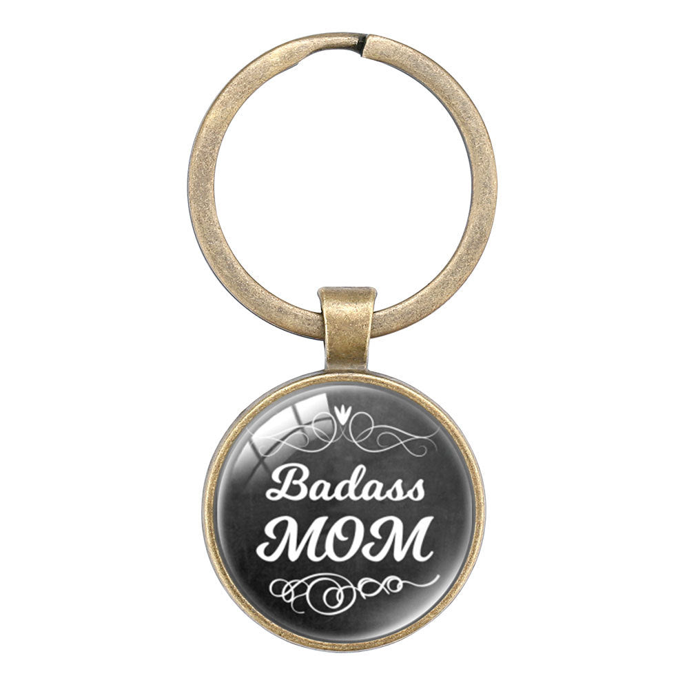 Wholesale Keyring Mom Mother' s Day Glass Keychain