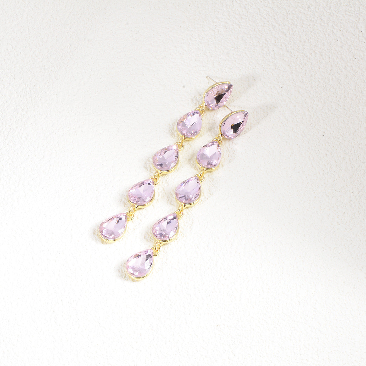 Wholesale Rhinestone Earrings Water Drop Long Luxury Earrings ACC-ES-YiN007