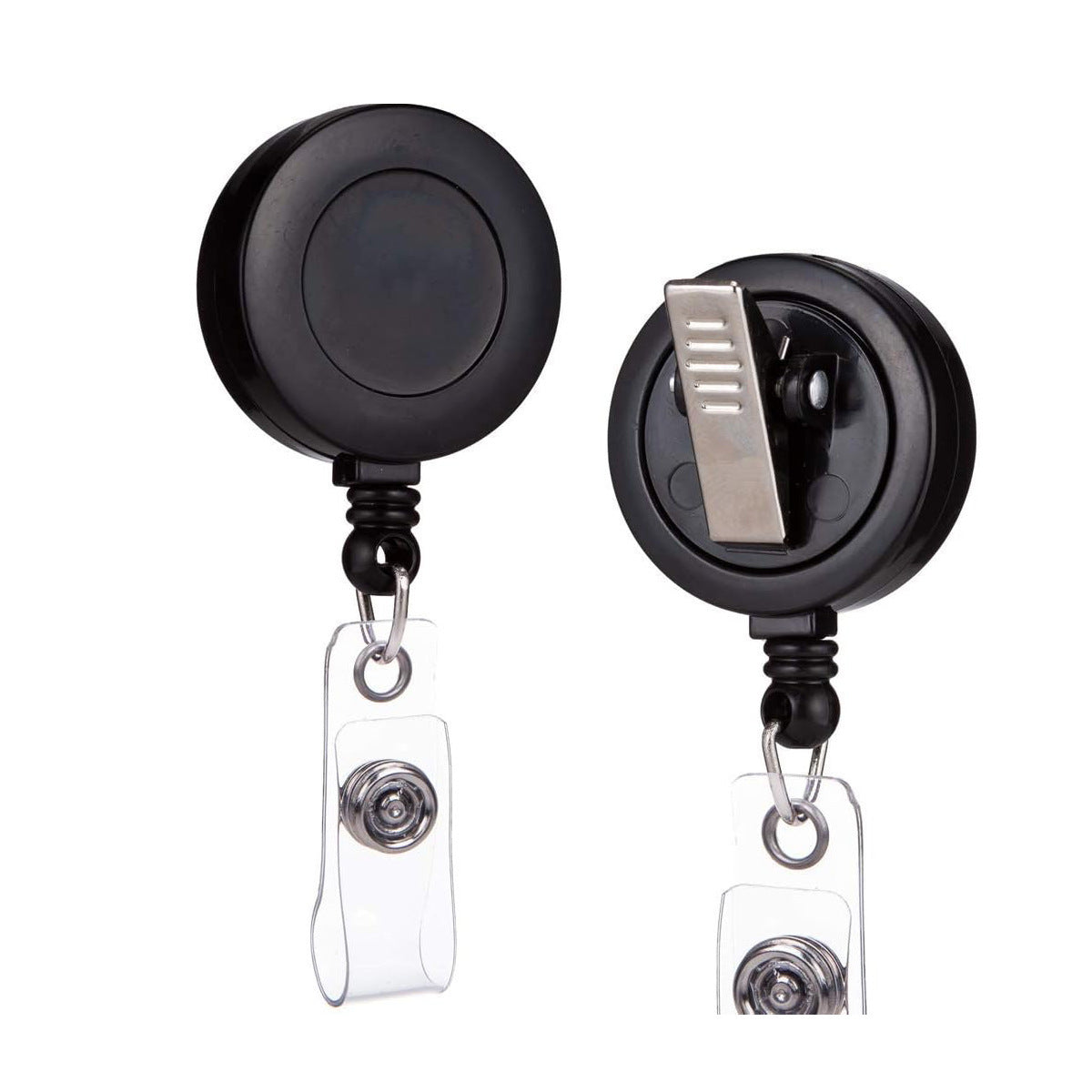 Wholesale DIY  Ghost Badge Clip Retractable ID Card Holder Acrylic Resale Accessory